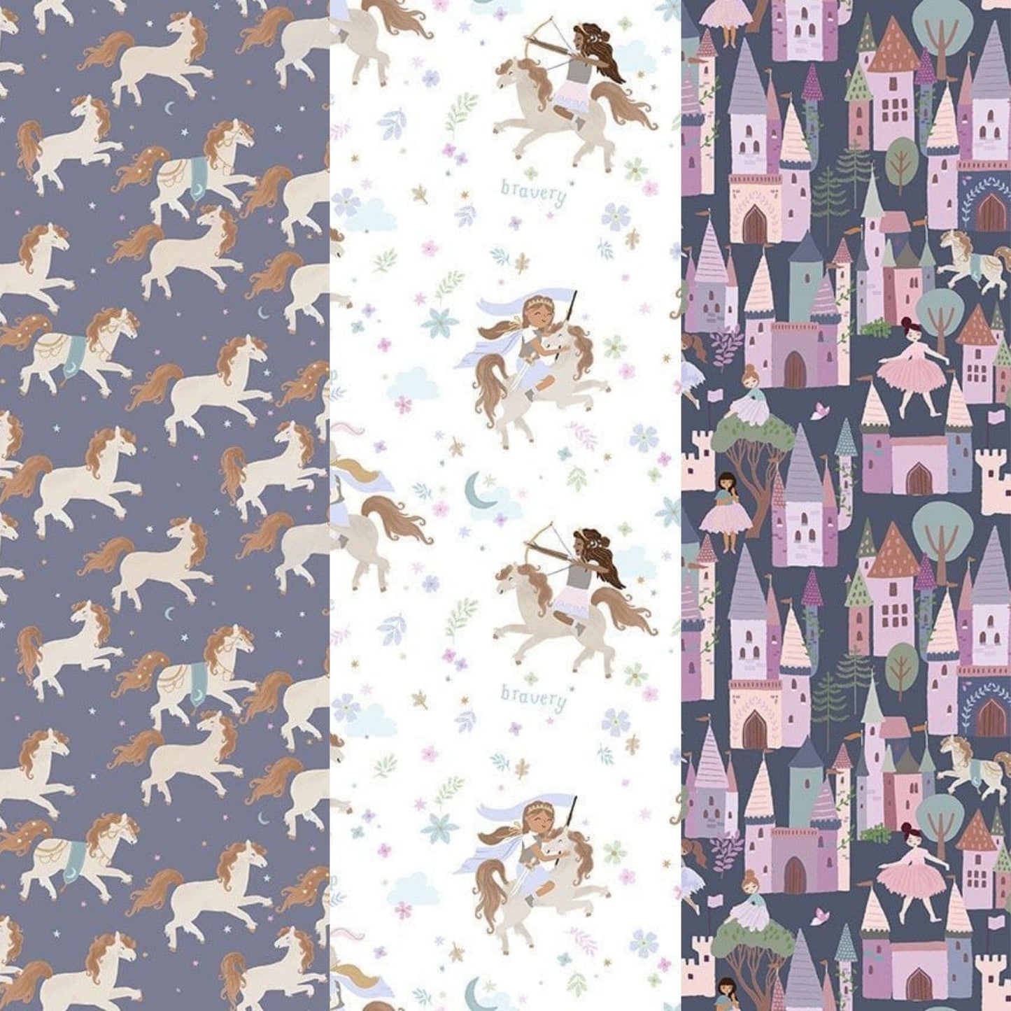 cotton fabric Fat Quarter Bundle - Rebel Knights - Dear Stella