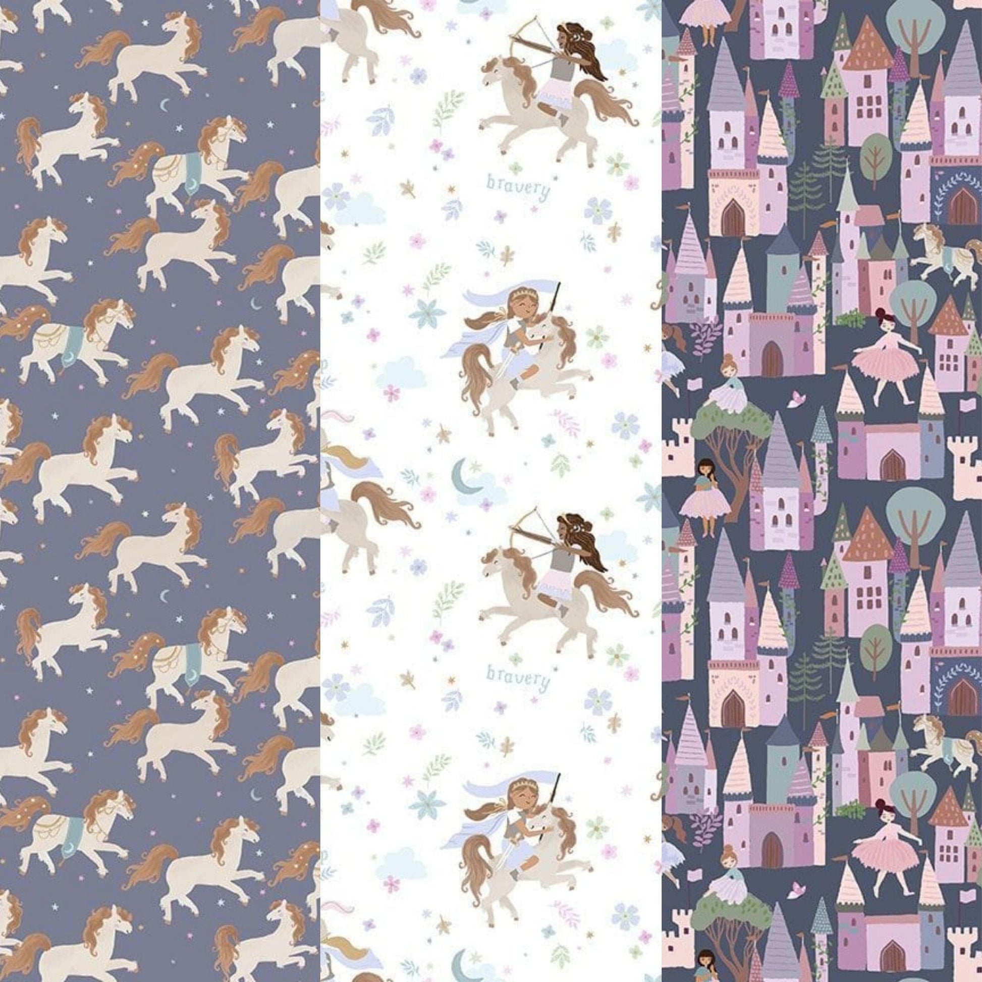 cotton fabric Fat Quarter Bundle - Rebel Knights - Dear Stella