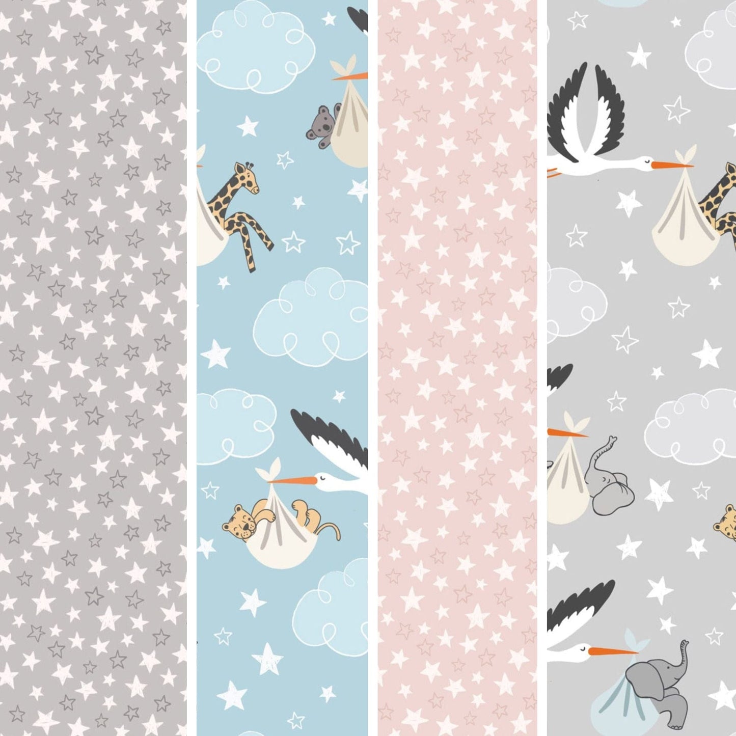cotton fabric Fat Quarter Bundle - Special Delivery - Lewis & Irene