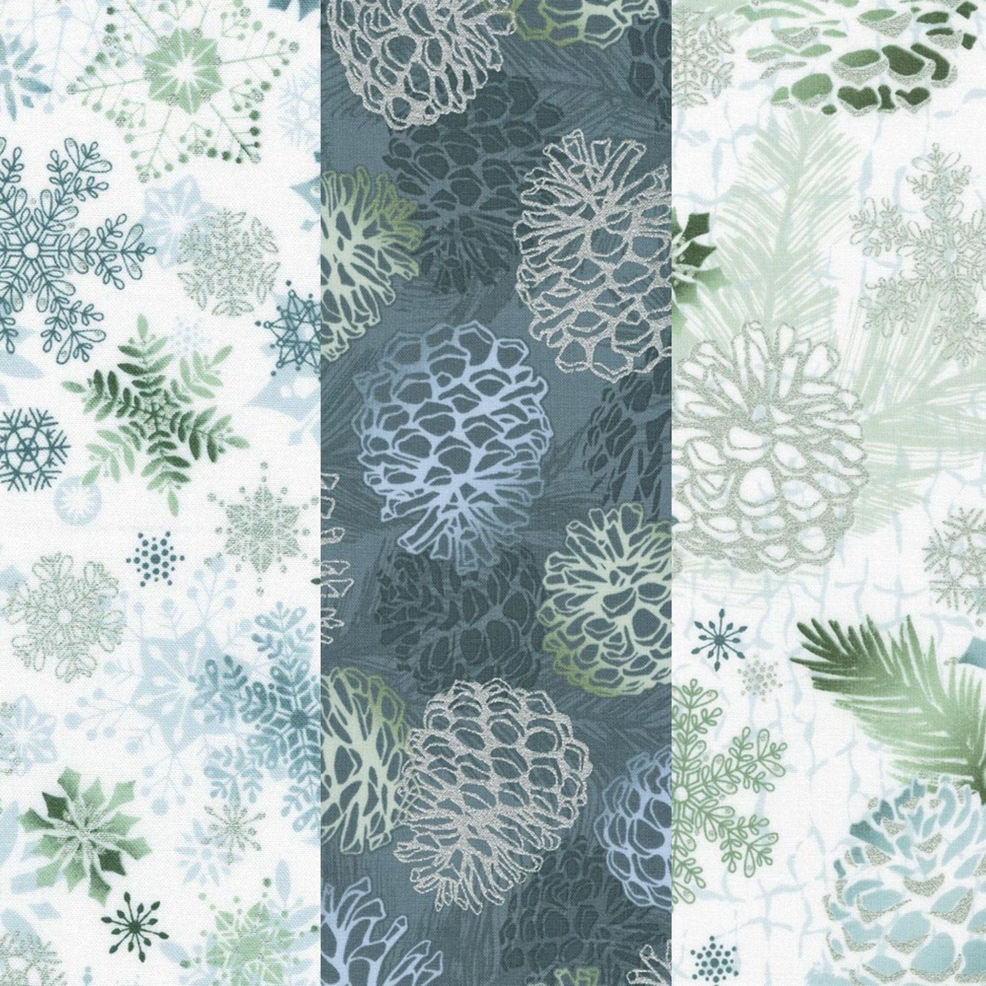fabric Fat quarter bundle - Winterstone - Robert Kaufman