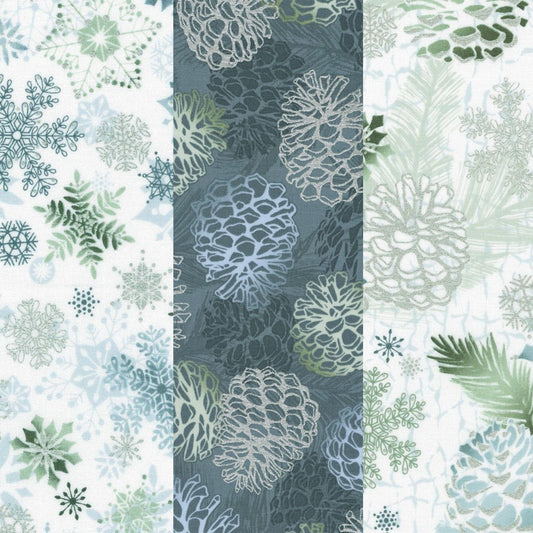 fabric Fat quarter bundle - Winterstone - Robert Kaufman