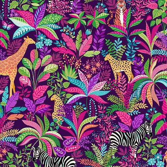 cotton fabric Fat Quarter Bundle x 25 - Tropica - Makower