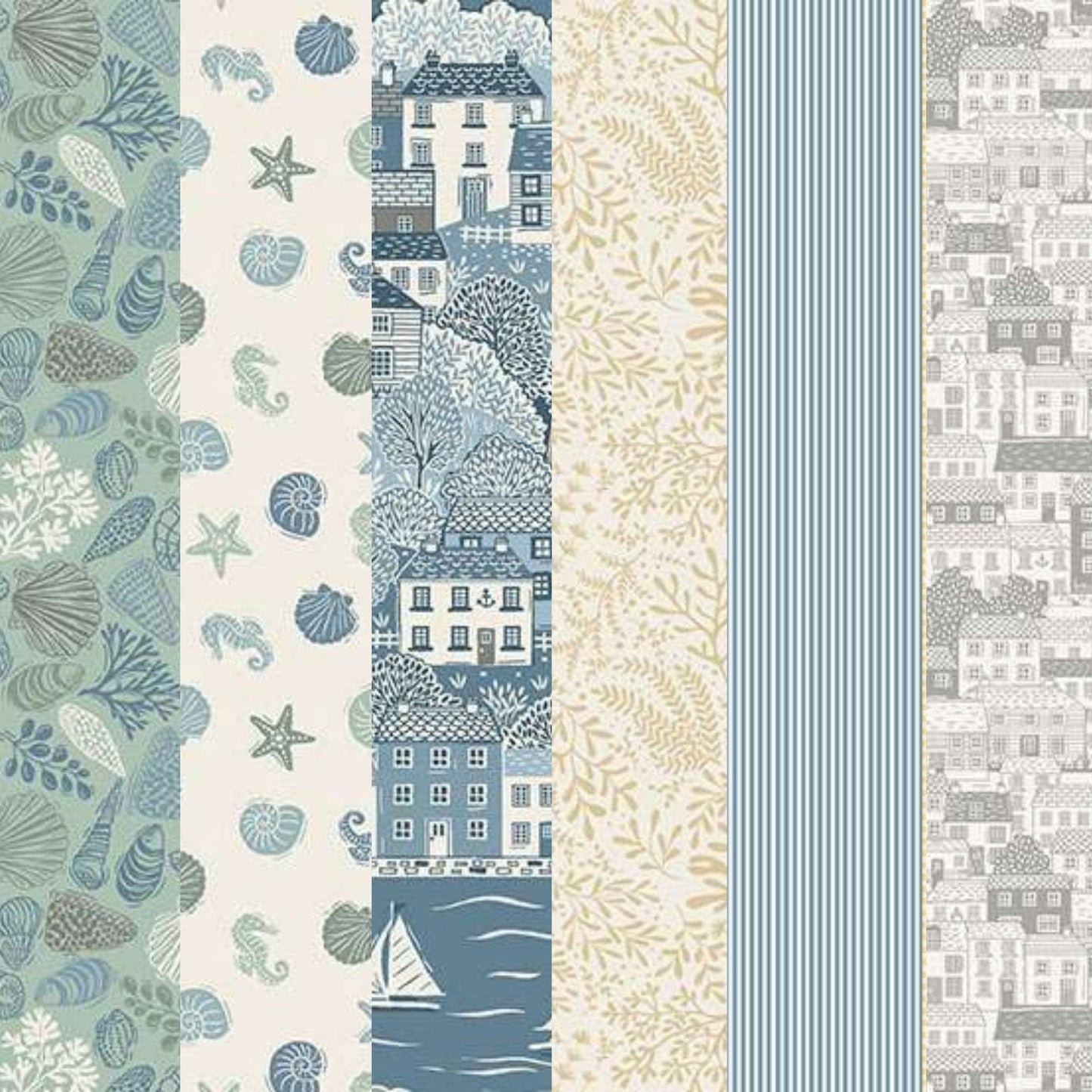 fat quarter bundle Fat quarter bundle x 6 - Driftwood - Makower 3