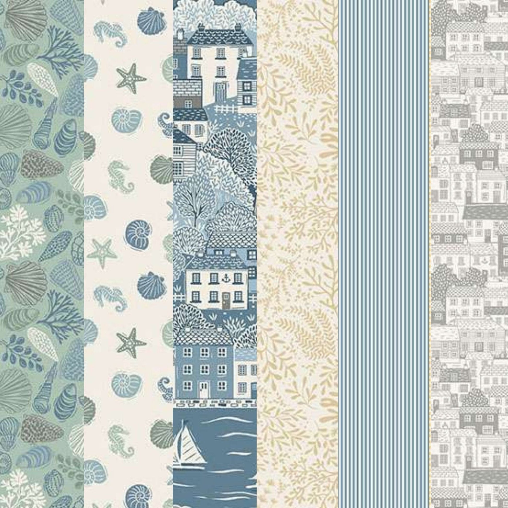 fat quarter bundle Fat quarter bundle x 6 - Driftwood - Makower 3