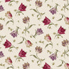 Fabric Floral pansies on cotton - Laurel - Timeless Treasures