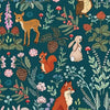 cotton fabric Forest Adventure-Midnight Forest-Spruce-Michael Miller