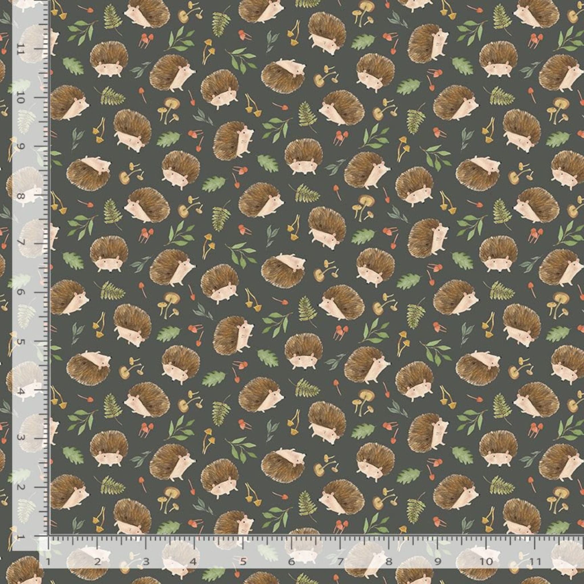 cotton fabric Forest animal wreaths on sage - In to the Woods - Timeless Treasures - CD2259