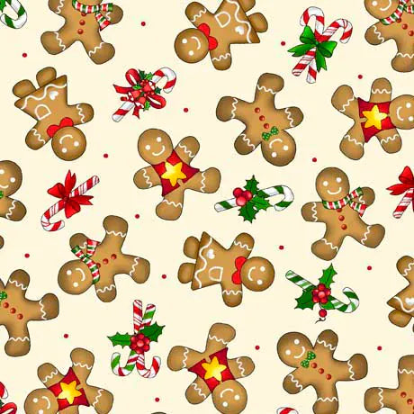 Gingerbread Vanilla - Christmas Favourites - QT Fabrics