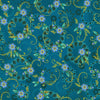 cotton fabric Gold leaves on teal cotton - Jaikumari - Robert Kaufman - SRKM-21746-81