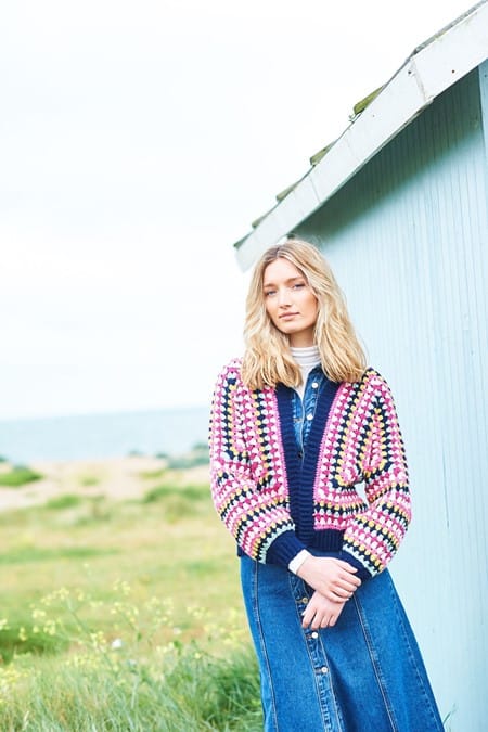 Granny Hexagon Cardigans crochet pattern in DK - Stylecraft 9965