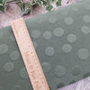 Green fabian dot stretch knit jersey fabric