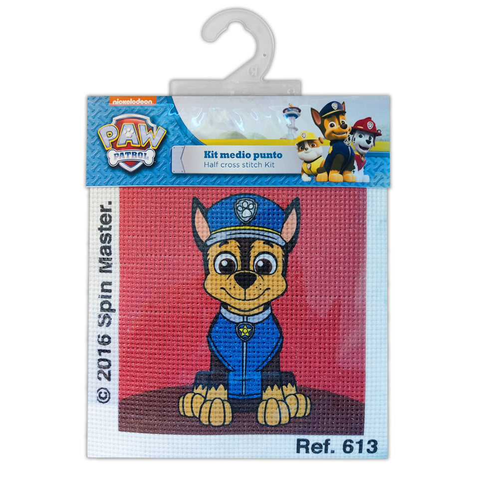 Half Cross Stitch 12x12cm - Paw Patrol Chase