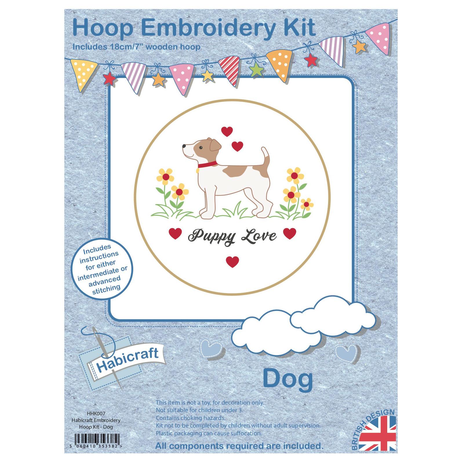 Embroidery kit Habicraft -Hoop Embroidery Kit- Dog