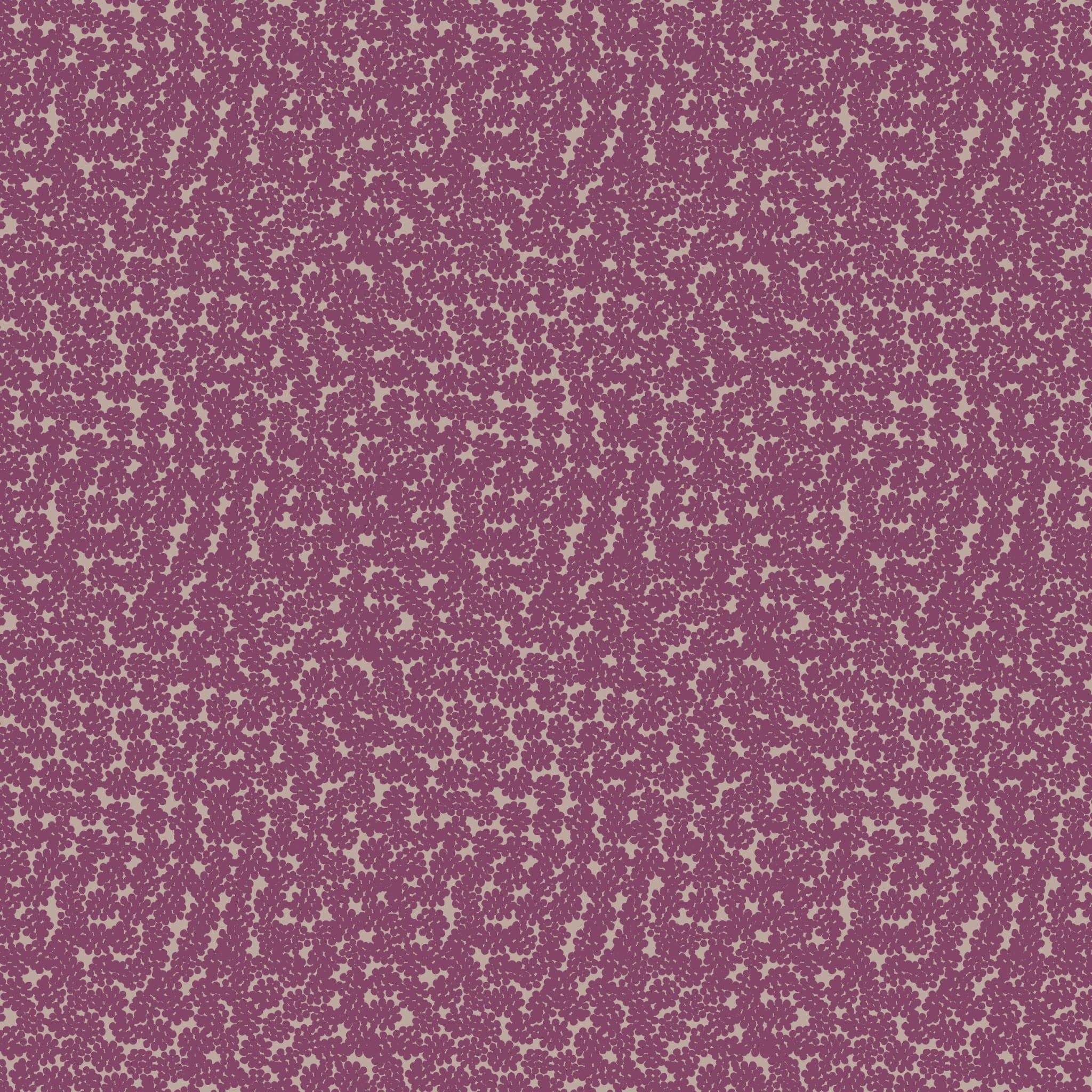 Fabric HALF METRE - Purple autumn berry cotton fabric - Autumn Fields Re-loved by Lewis and Irene