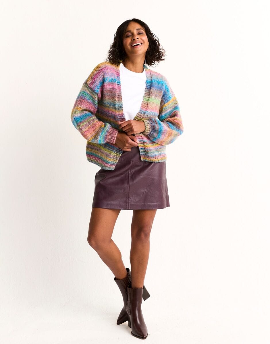knitting pattern Healing crystal cardigan knitting pattern in JEWELSPUN WITH WOOL CHUNKY- Sirdar 10801