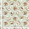 cotton fabric Hedgehogs and mushrooms on slate - In to the Woods - Timeless Treasures - CD2262