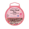 pins Hemline glass head pins