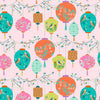 Fabric Herons on lime green cotton - Blossom Days - Dashwood Studio