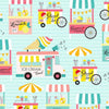 ice-cream van on seaform cotton fabric - Hello Summer - Michael Miller