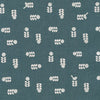 Birds on dove grey cotton fabric - 'Songbird' by Robert Kaufman