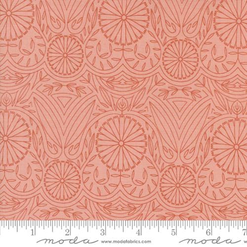 cotton fabric Imaginary Flowers Cloud White - Moda