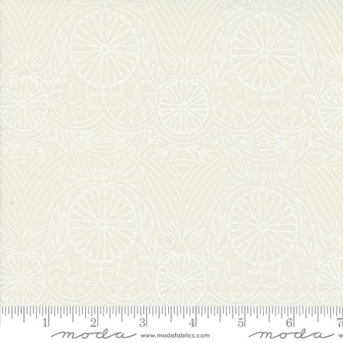 cotton fabric Imaginary Flowers Cloud White - Moda