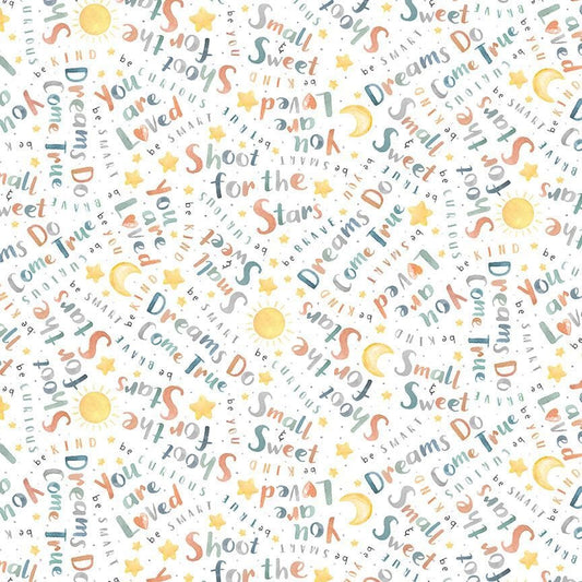 cotton fabric Inspirational nursery fabric - Wish and Wonder - Timeless Treasures