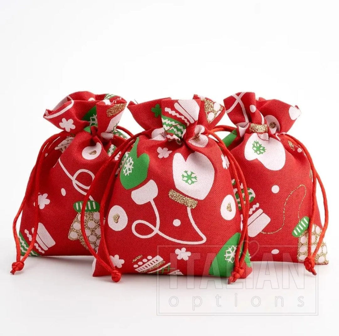 Italian Options 10×14cm fabric bags ×10pcs