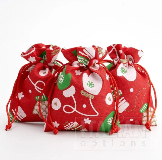 Italian Options 10×14cm fabric bags ×10pcs