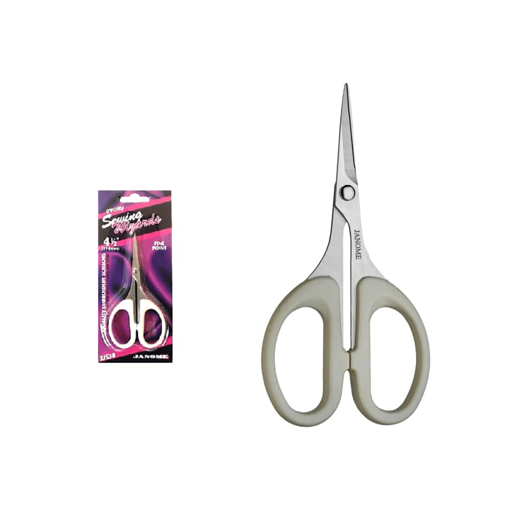 Janome 4½" Fine Point Embroidery Scissors