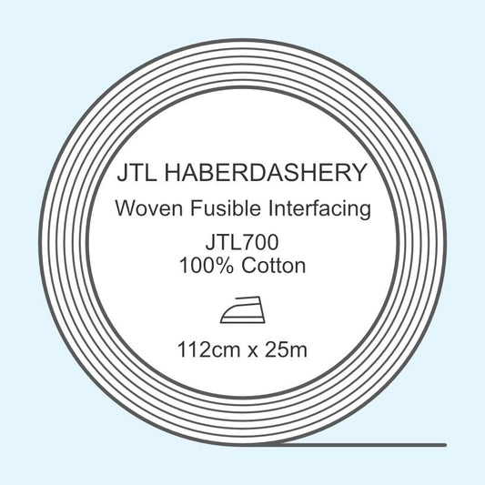 Interfacing JTL700-W interfacing white woven medium cotton