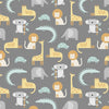 brushed cotton fabric Koalas on white brushed cotton - Wild One - Dear Stella