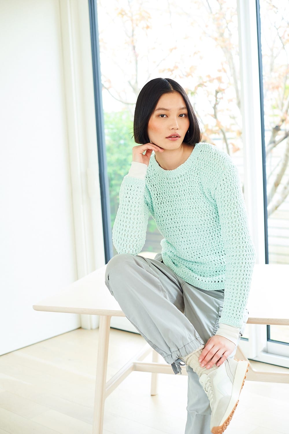 crochet-pattern ladies sweater crochet pattern - Squeeze Me DK - Stylecraft 10081