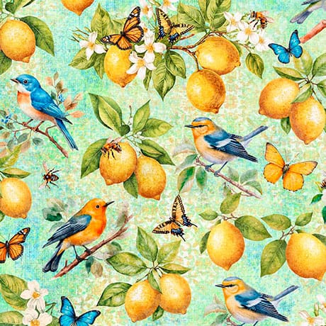 Lemons on cream - Citrus Bliss - QT Fabrics