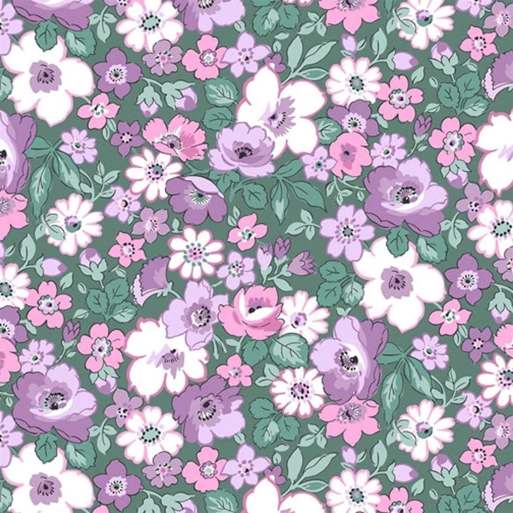 cotton fabric Liberty Heirloom Posy Sprig