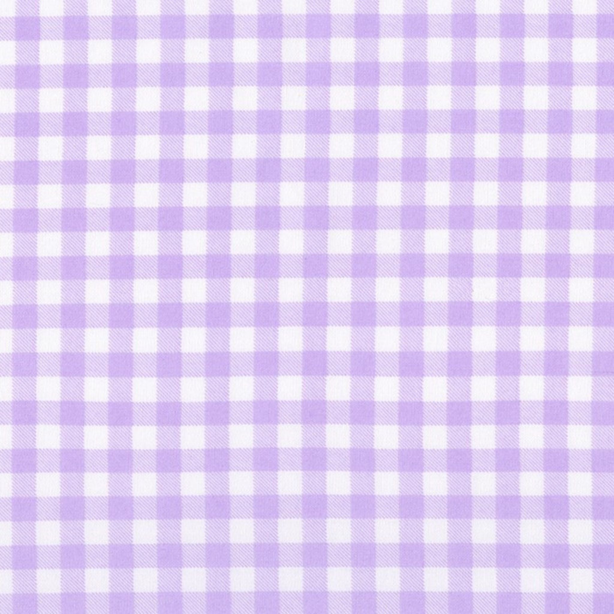 Lilac gingham 1/4 inch cotton fabric - Petite Basics - Sevenberry