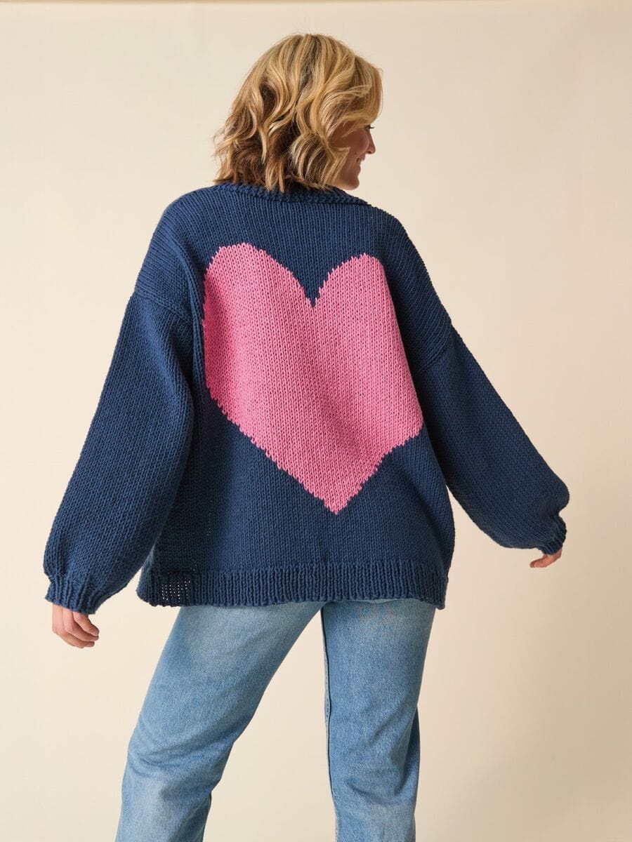knitting-pattern Lovecore cardigan knitting pattern in SIRDAR STORIES CHUNKY - Sirdar 10869