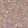 mauve cotton lawn fabric with ditsy flowers in mauve and soft orange - Petite Nostalgia Lawn by Sevenberry