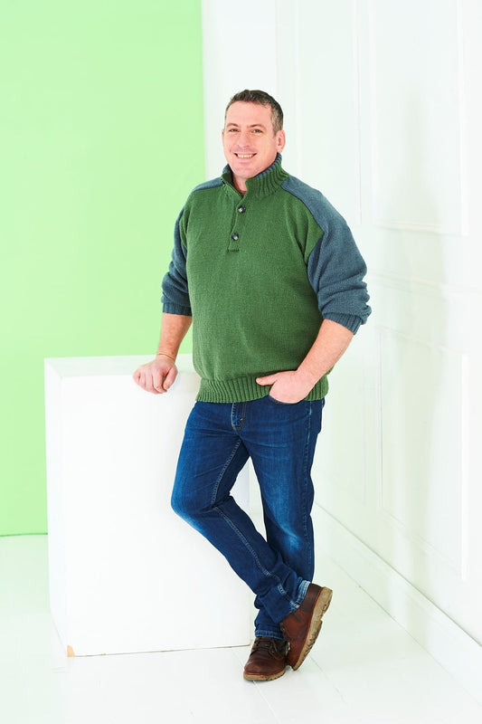 knitting-pattern Men's sweater knitting pattern - Stylecraft Bambino 10231
