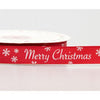 ribbon Merry Christmas red grosgrain ribbon - Reel Chic