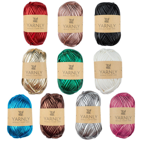 t-shirt yarn Metallic T-shirt Yarn - Yarnly