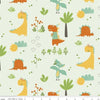 Fabric Mint green dinosaur fabric - Eat Your Veggies by Riley Blake