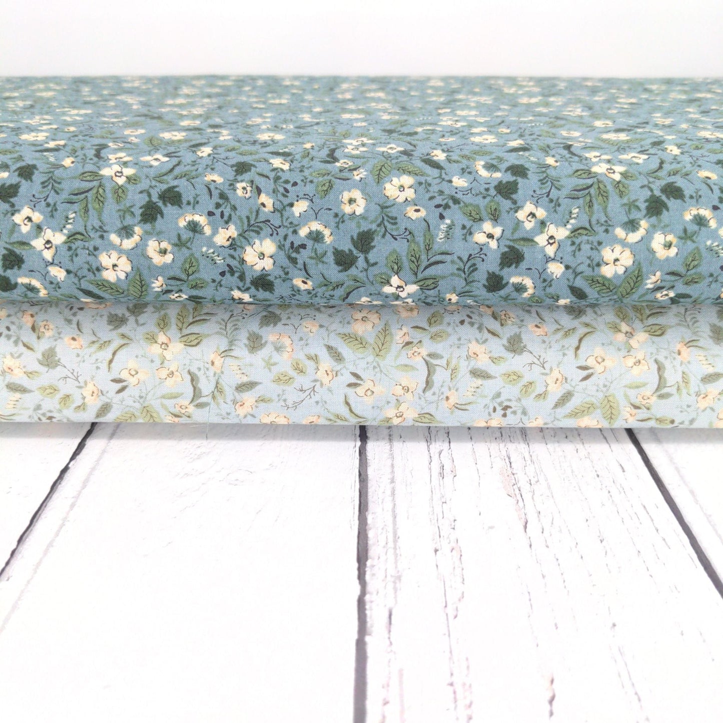 Fabric Misty Blue cotton lawn - Petite Nostalgia Lawn - Sevenberry