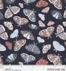 Fabric Moths on dark navy cotton fabric - Fawn'd of You - P & B Textiles