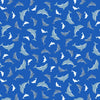 glow in the dark dolphins on blue cotton fabric - Ocean Glow by Lewis and Irene