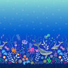 Glow in the dark sea scene with dolphins and whales - Ocean Glow by Lewis and Irene