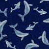 cotton fabric Ocean glow double border print - Lewis & Irene