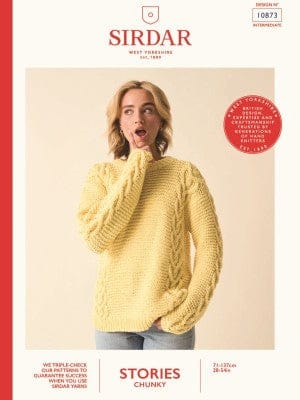 Over it sweater knitting pattern in SIRDAR STORIES CHUNKY - Sirdar 10873