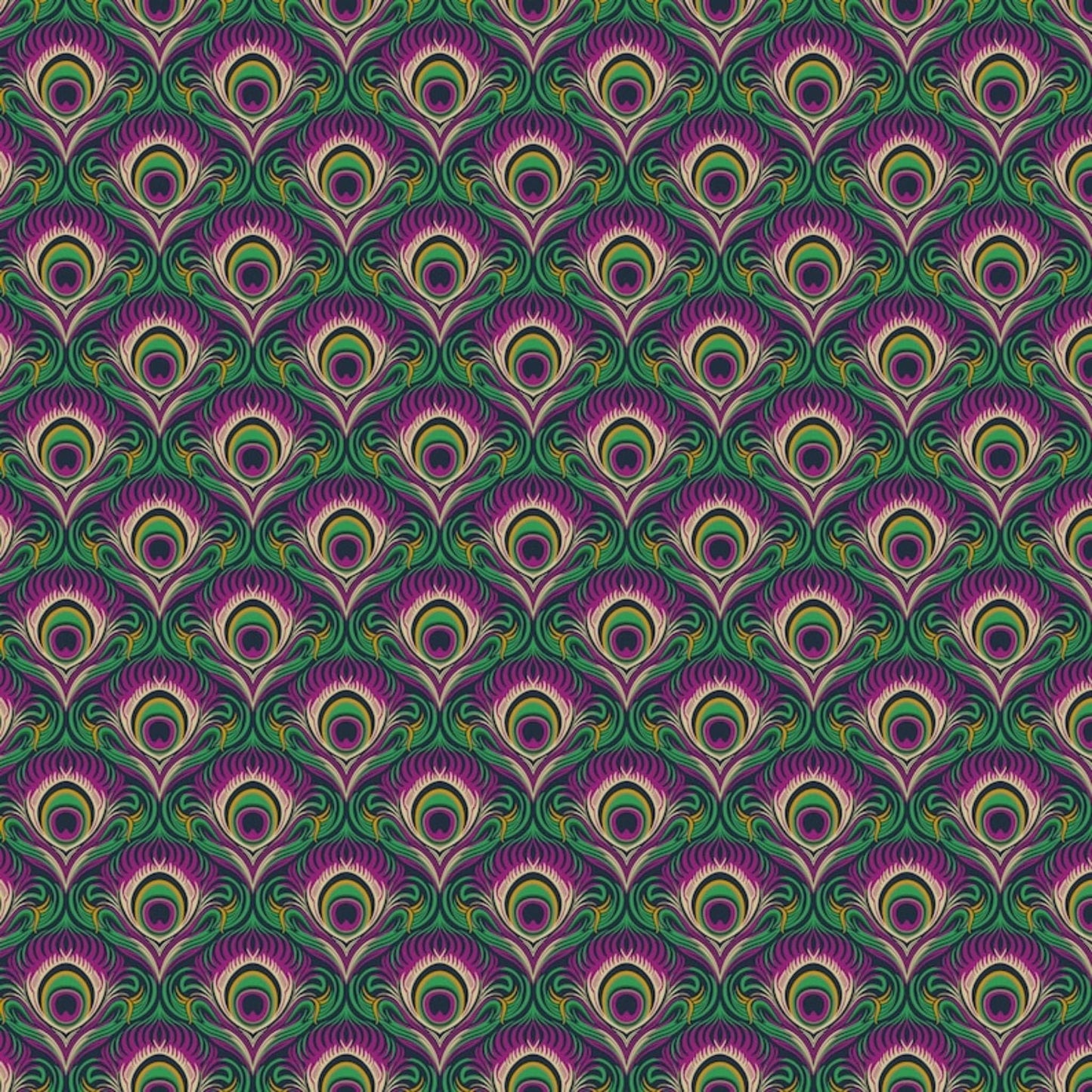 Peacock violet - Wild Abandon - Figo Fabrics