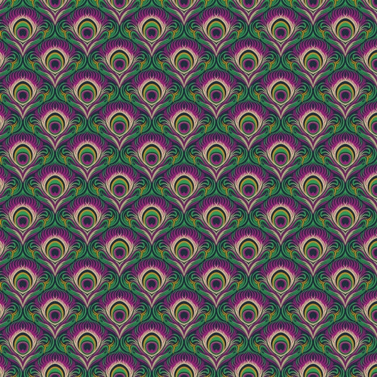 Peacock violet - Wild Abandon - Figo Fabrics